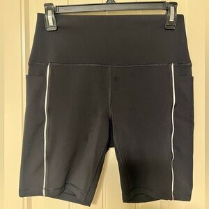 Spyder Women’s Athletic Bike Shorts with Contrast Piping and side pockets